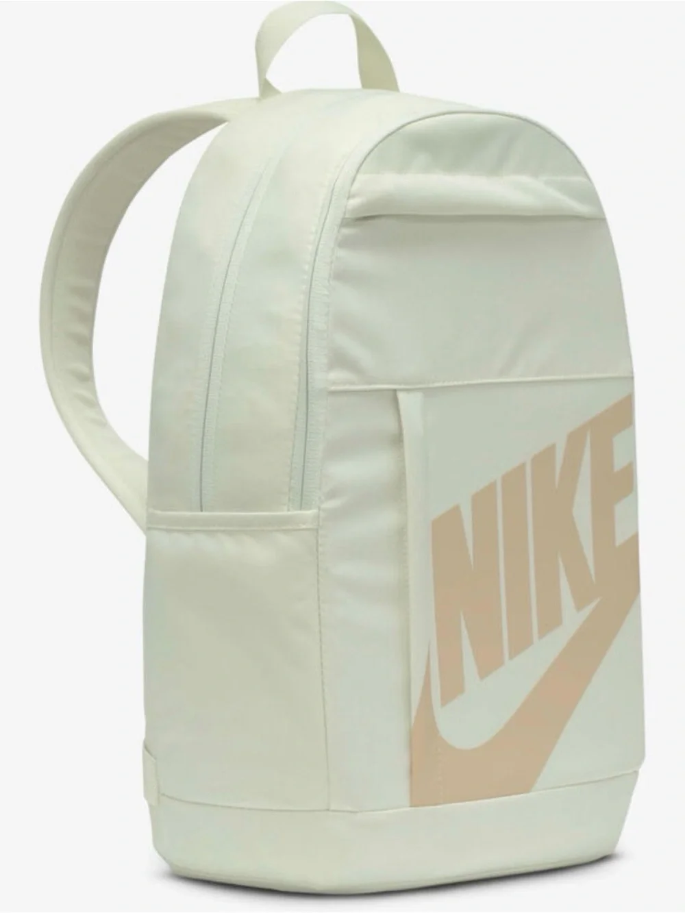 Nike Men's Pale Green Backpack with Beige Logo